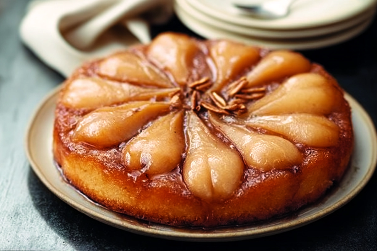 Tarte tatin aux poires caramélisées