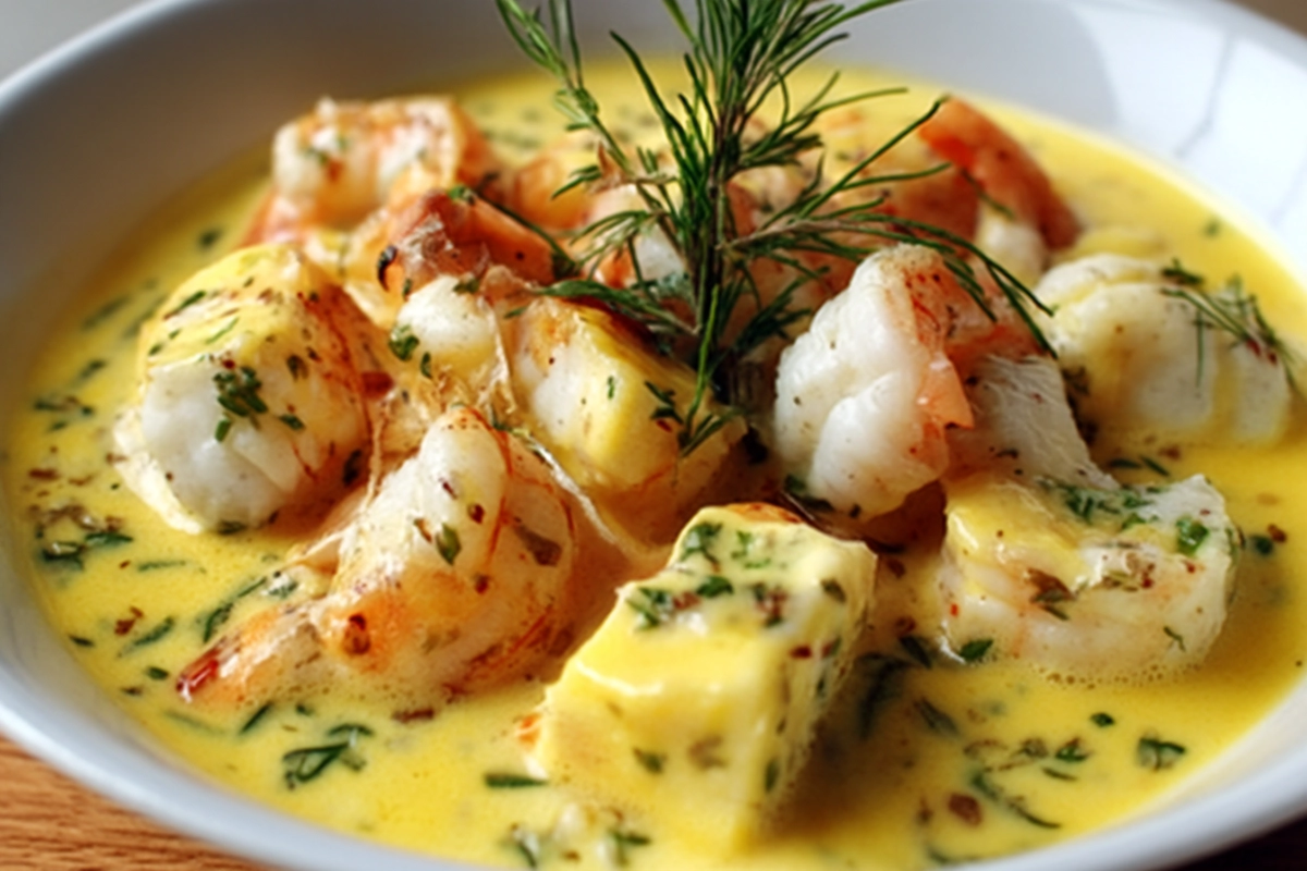 Blanquette de Poissons au Lait de Coco et Curry