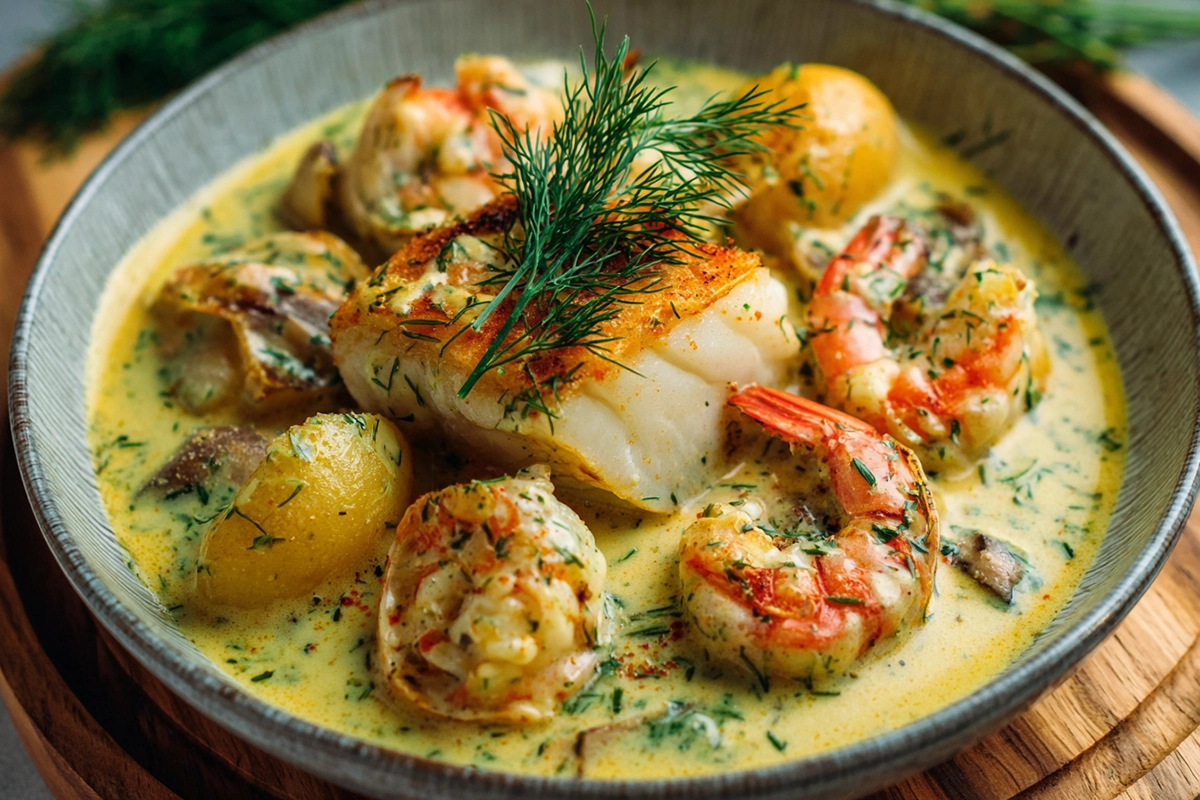Blanquette poissons lait coco