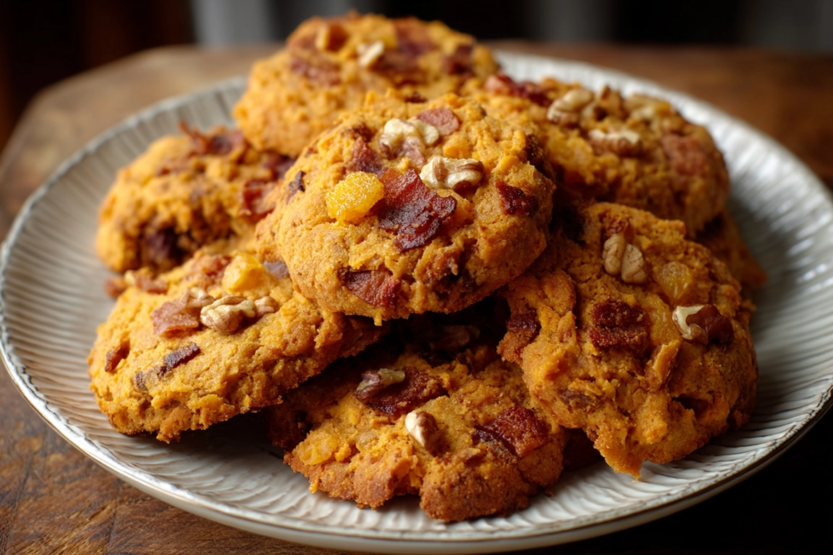 Cookies au parmesan, chorizo et noi