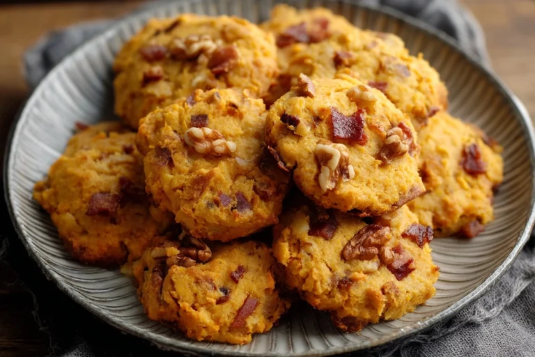 Cookies au parmesan, chorizo et noix