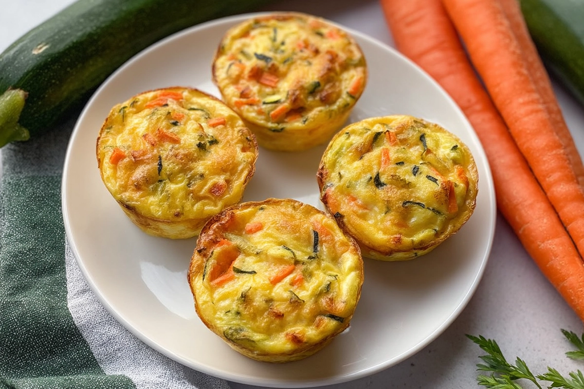 Flans légers carottes courgettes