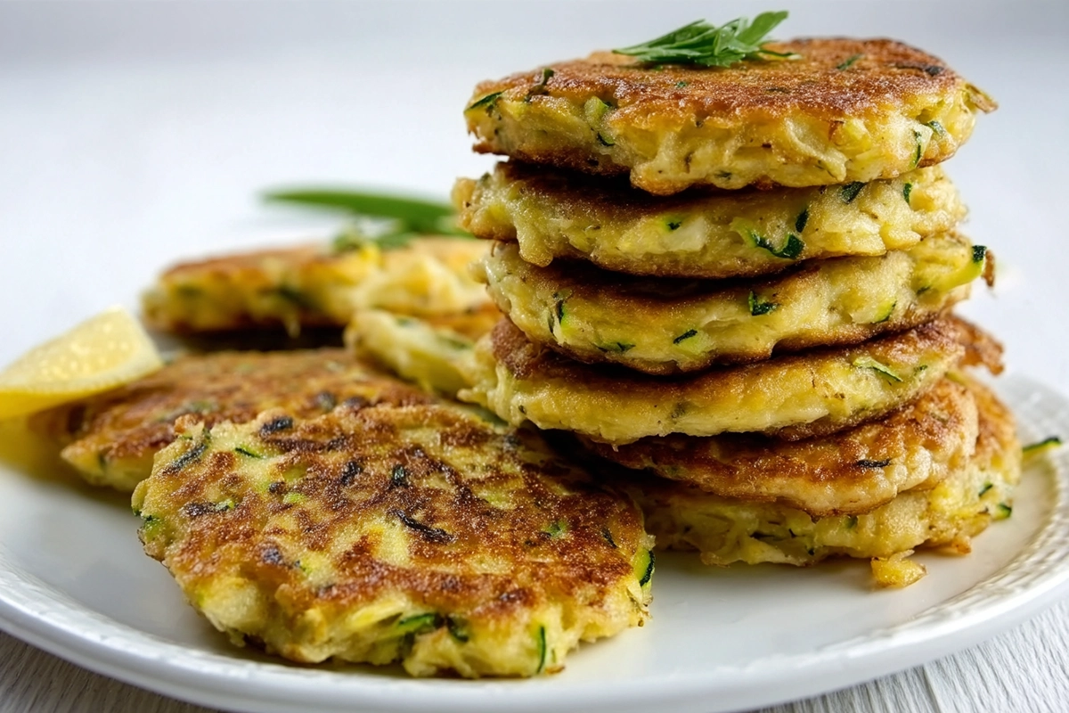 Galettes croustillantes de courgettes râpée