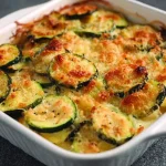Gratin à la courgette et oignon à la crème fraîch