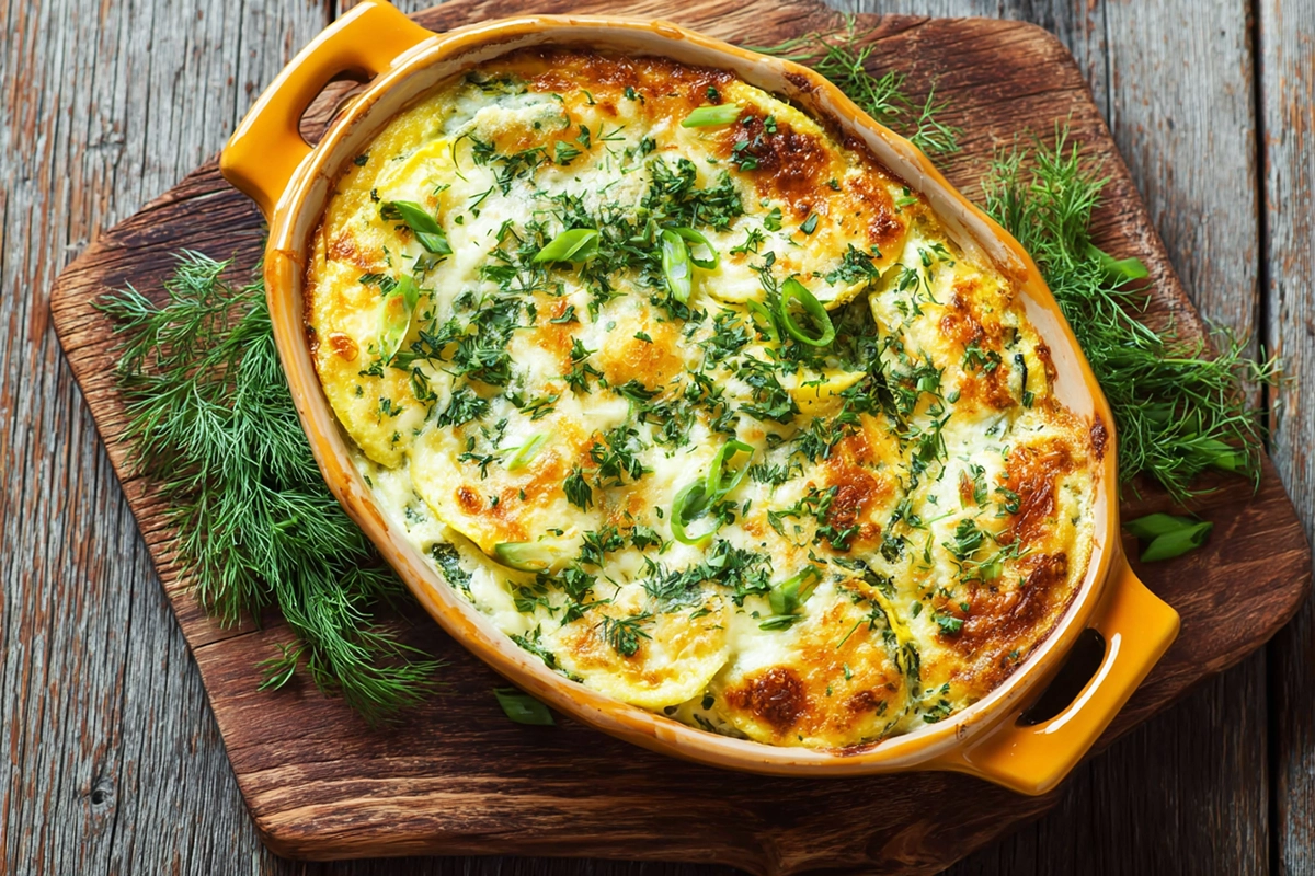 Gratin de courgette au thon