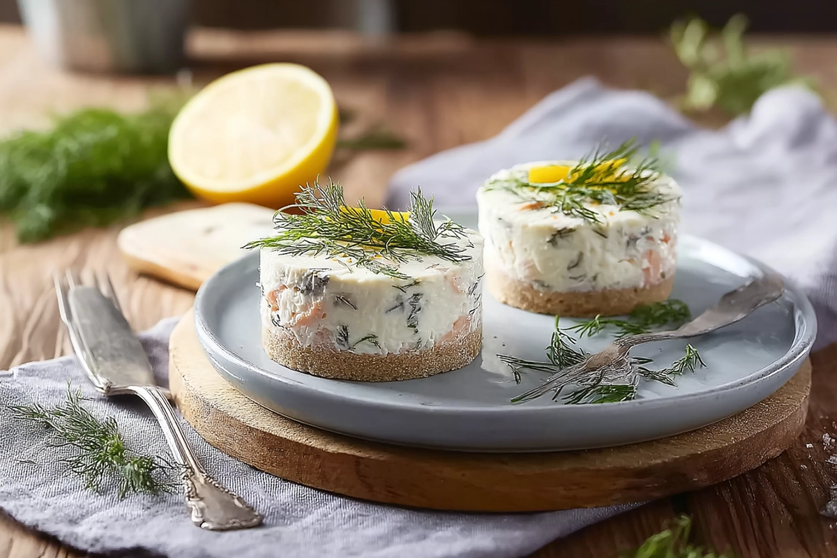 Mini-Cheesecakes Salés au Saumon Fumé