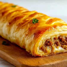 Roulé feuilleté à la viande hachée et fromage fondant : la recette facile qui change tout