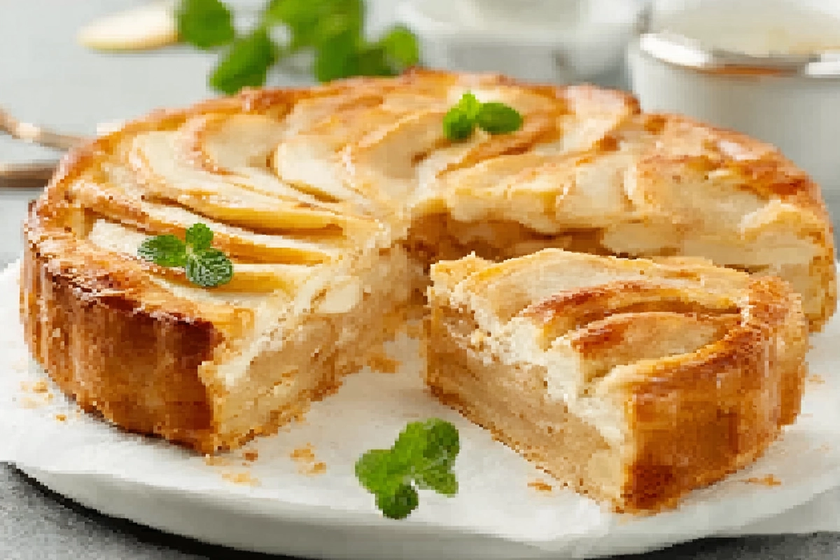 Tarte-Flan auax Pommes à l'Ancienne