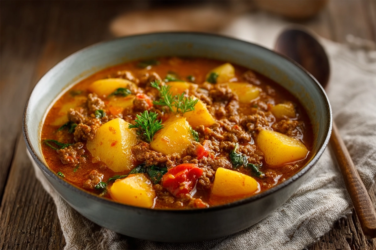 Viande Hachée et Pommes de Terre