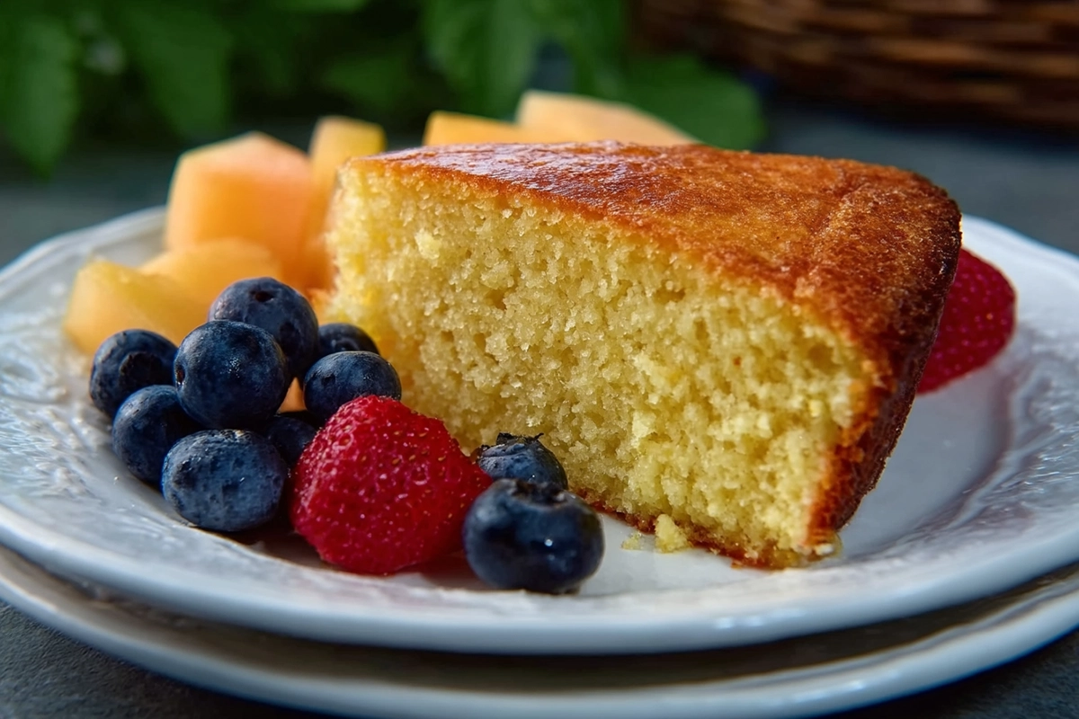 gateau léger pour accompagner salade de fruits