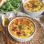 Clafoutis aux courgettes et au chorizo