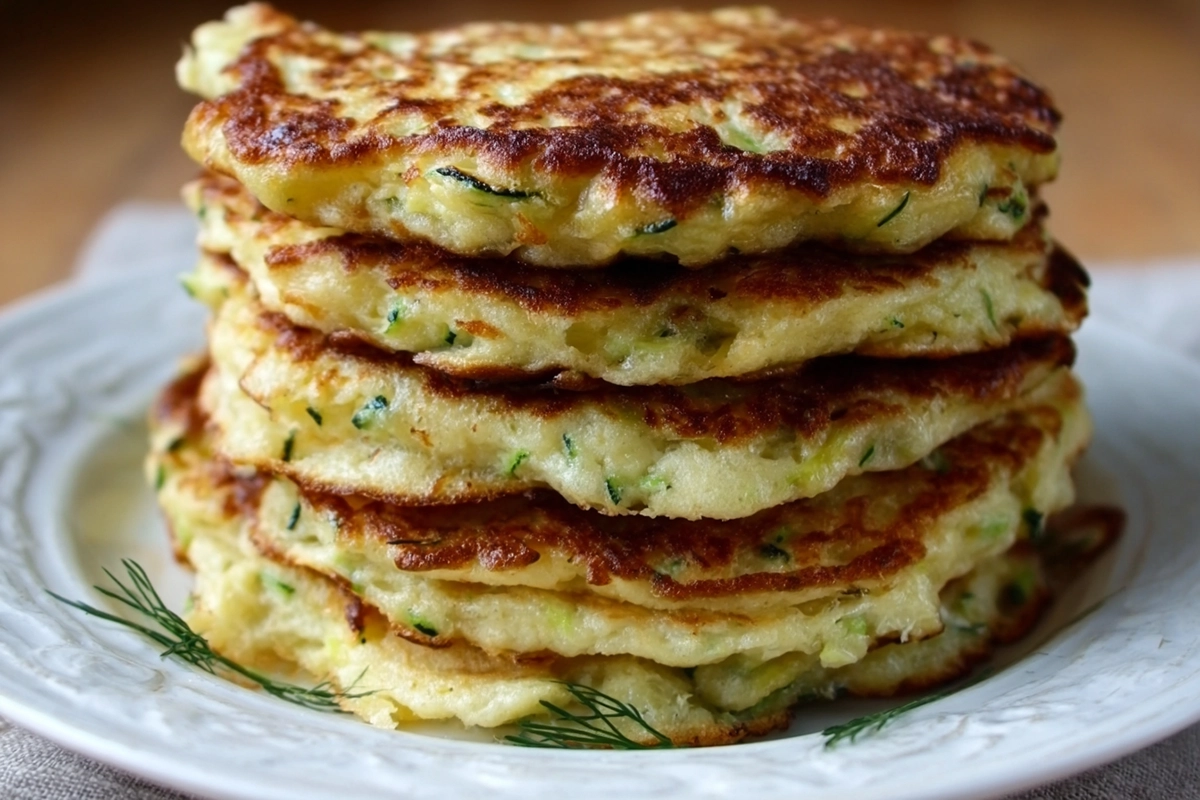 Pancakes courgette et mozzarella au thy