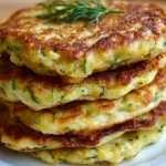 Pancakes courgette et mozzarella au thym