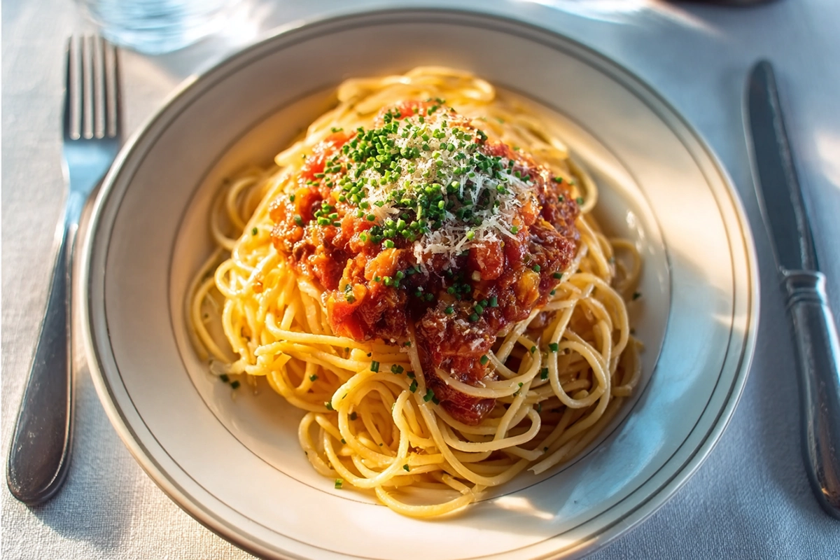 Spaghetti au Bœuf et Béchamel