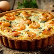 Tarte aux crevettes : la recette facile pour un plat léger et savoureux