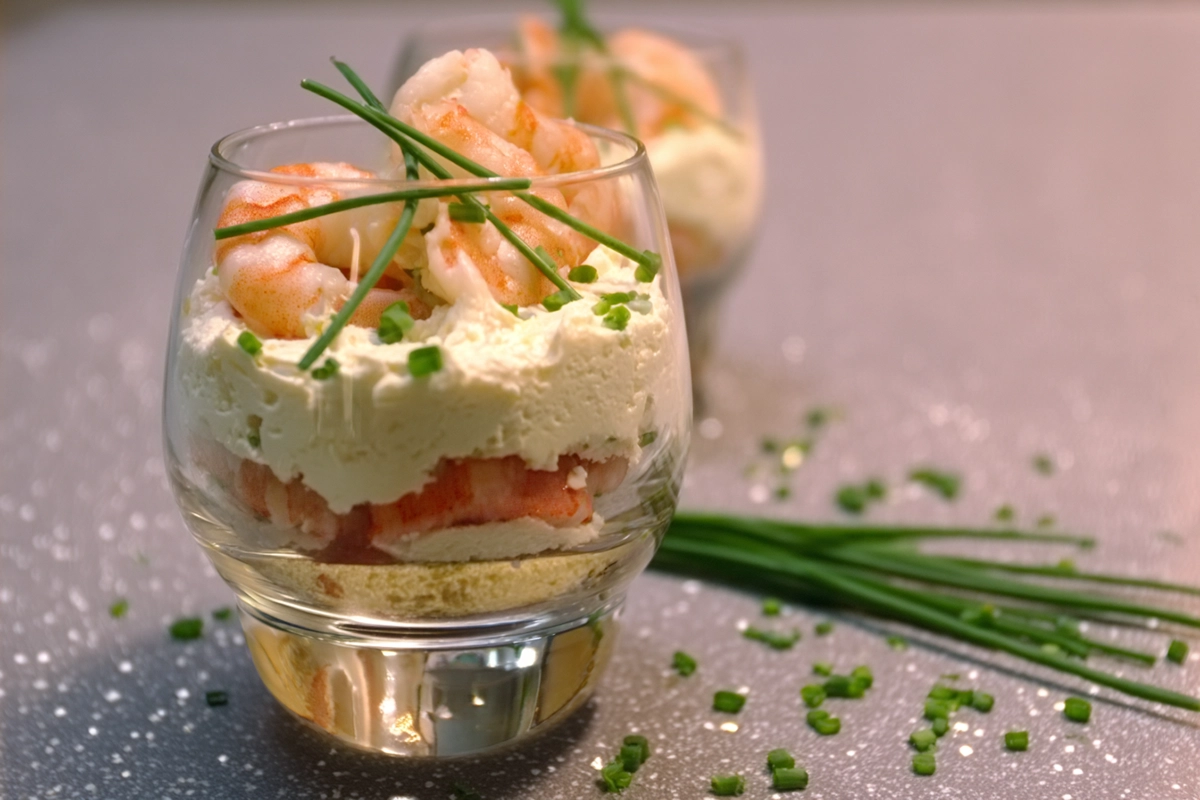 Tiramisu aux crevettes rose