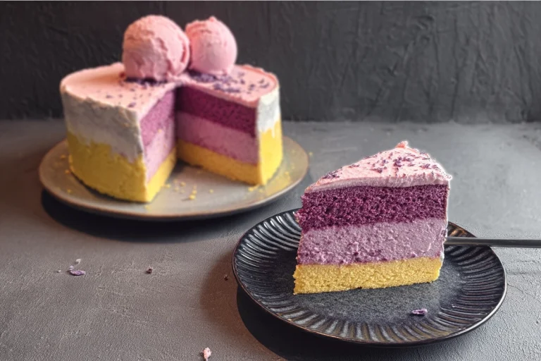 gâteau mousse bicolore
