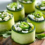 rouleaux de courgette