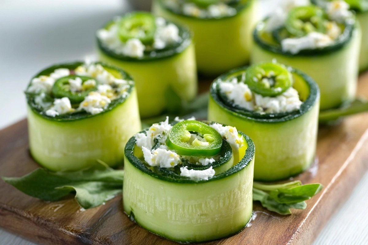 rouleaux de courgette