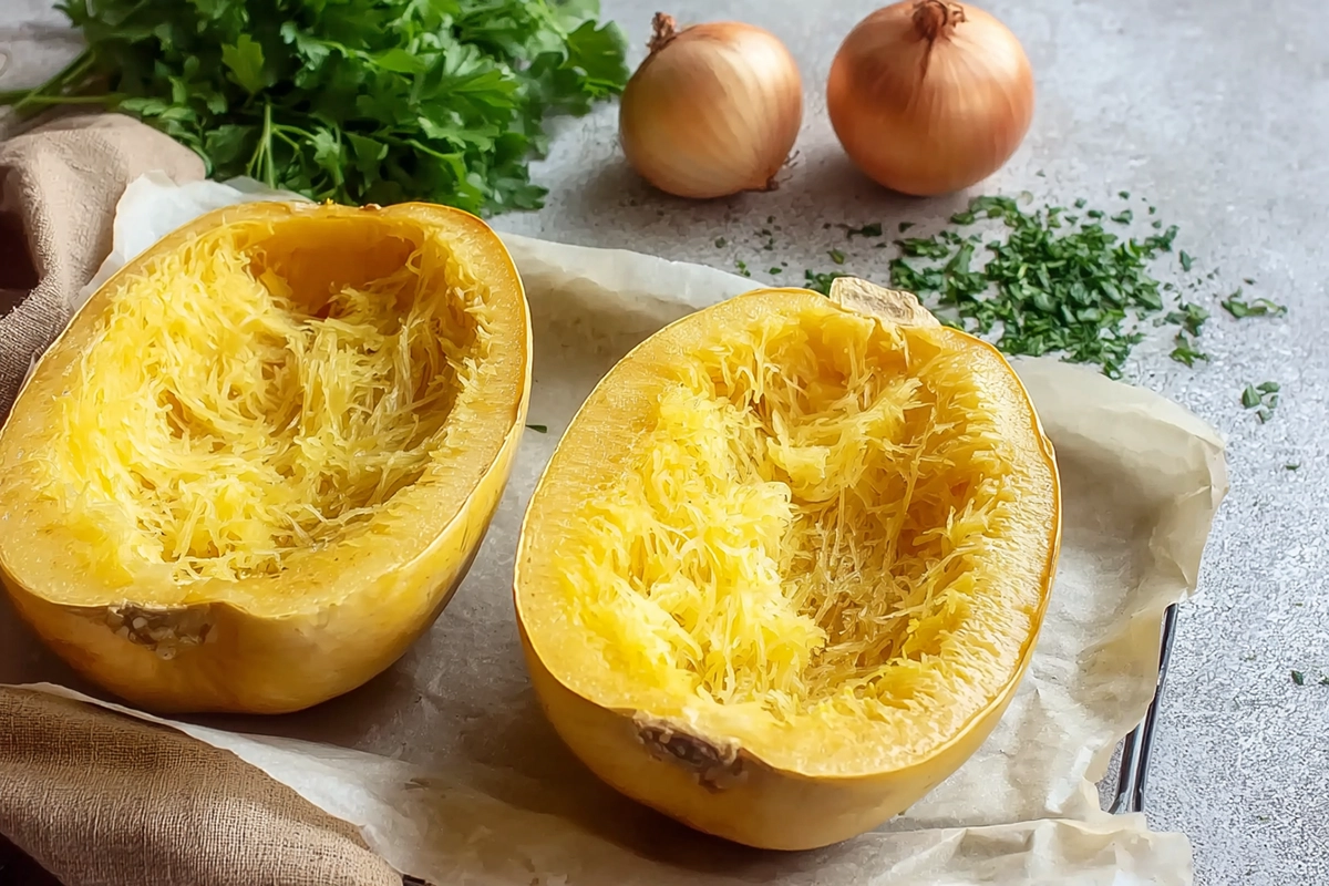Cuisson de la courge spaghetti