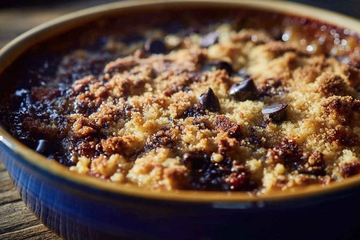 crumble poire-chocolat