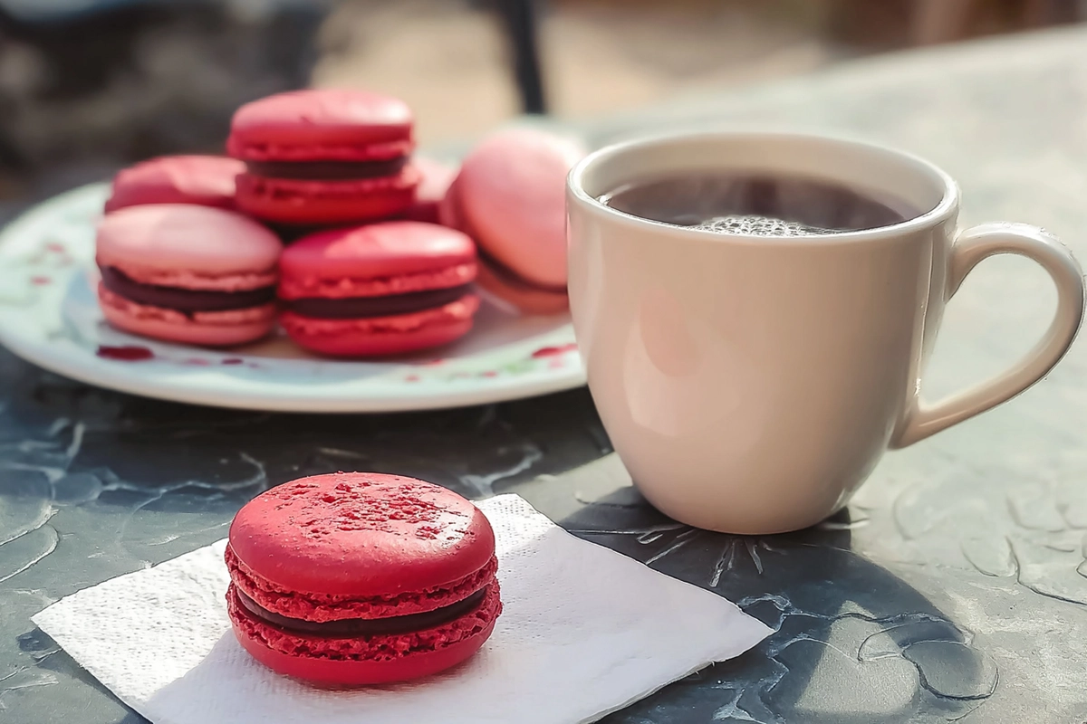 Macarons framboise (Pierre Hermé)