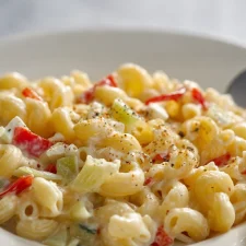 Pâtes poivrons chèvre