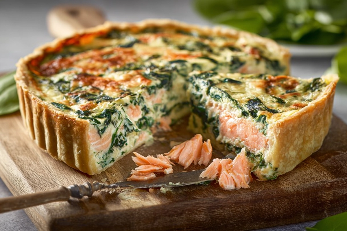 Quiche épinard-Saumon