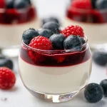 panna cotta aux fruits rouges