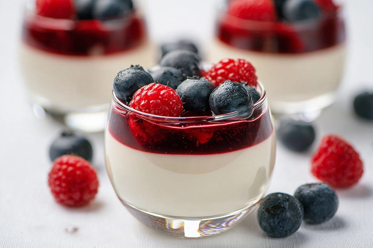 panna cotta aux fruits rouges
