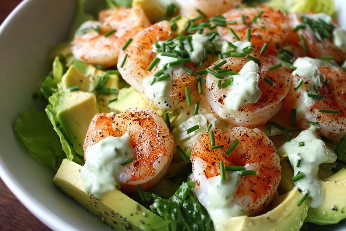 salade de crevettes crémeuse