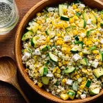 salade avocat maïs riz