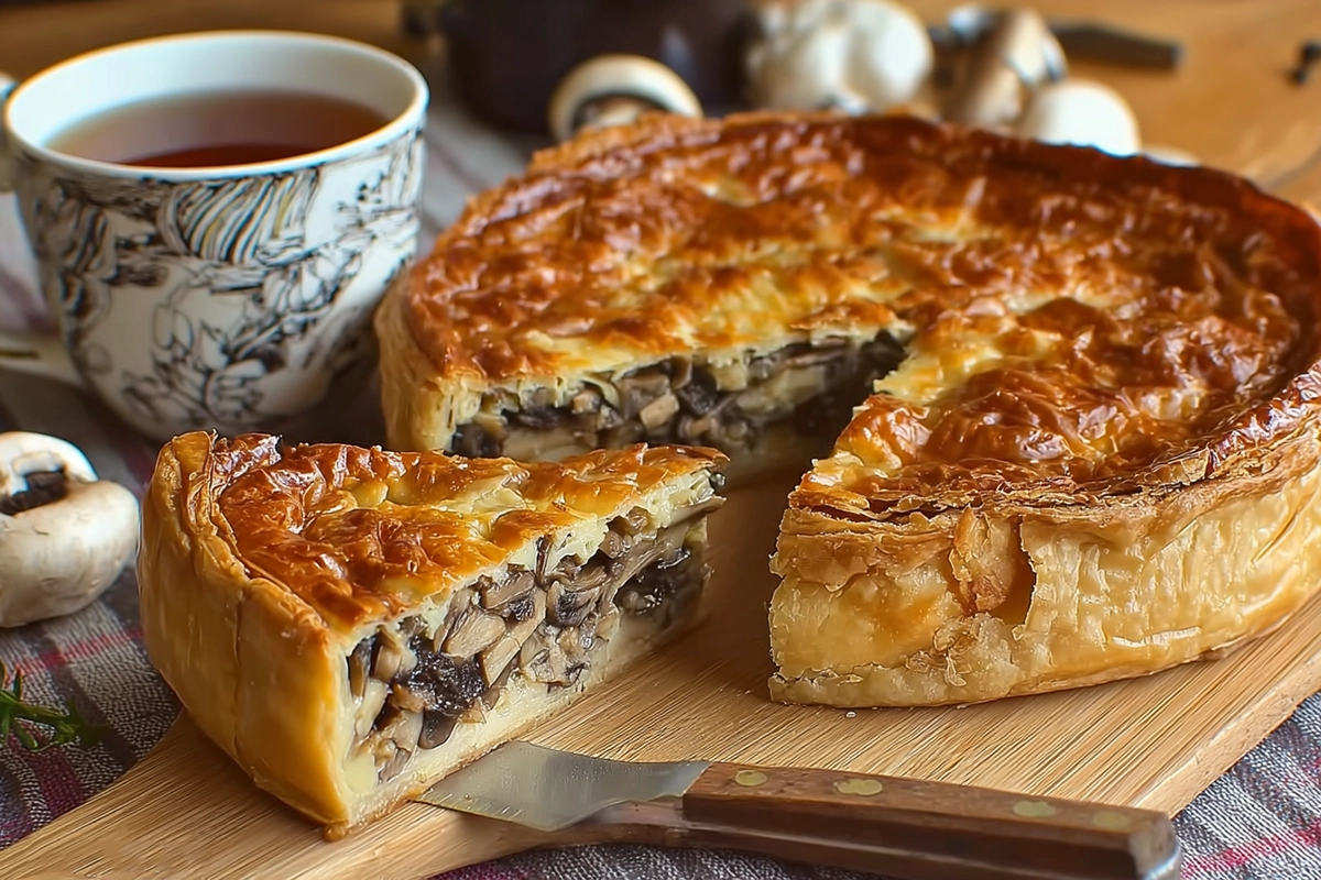 Tourte aux champignons de Paris