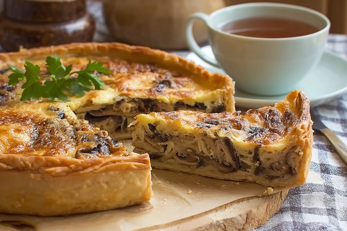 Tourte aux champignons de Paris