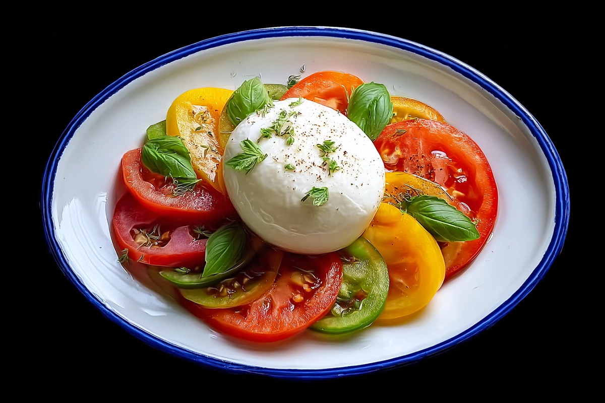 burrata tomat
