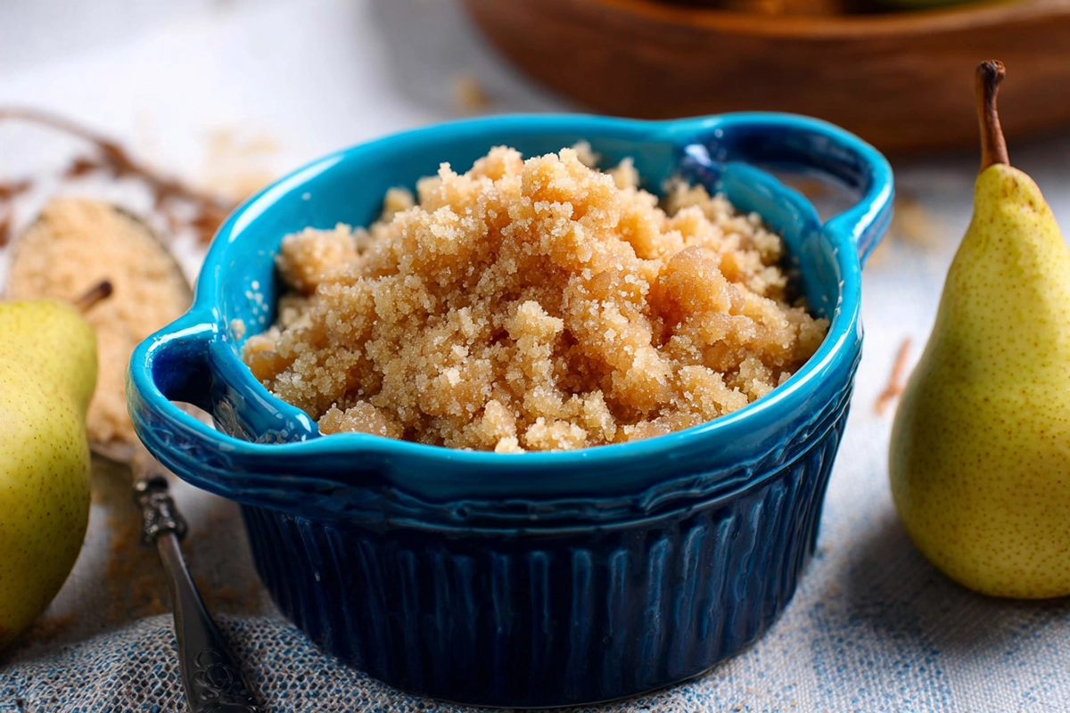 crumble à la poir