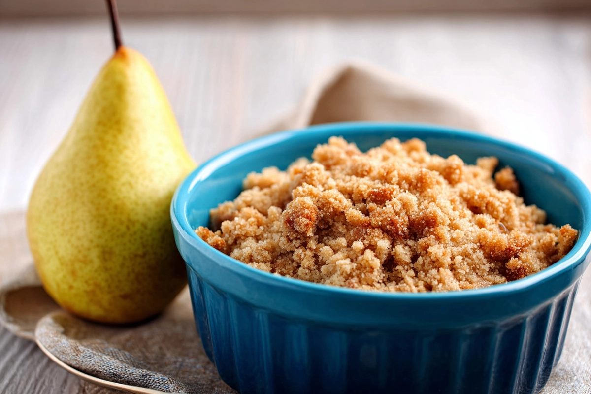 crumble à la poire