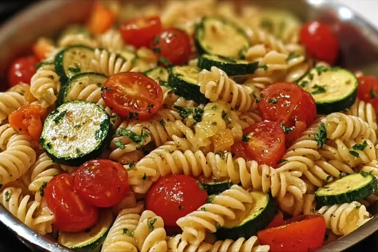pâtes aux courgettes