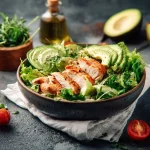 salade avocat poulet