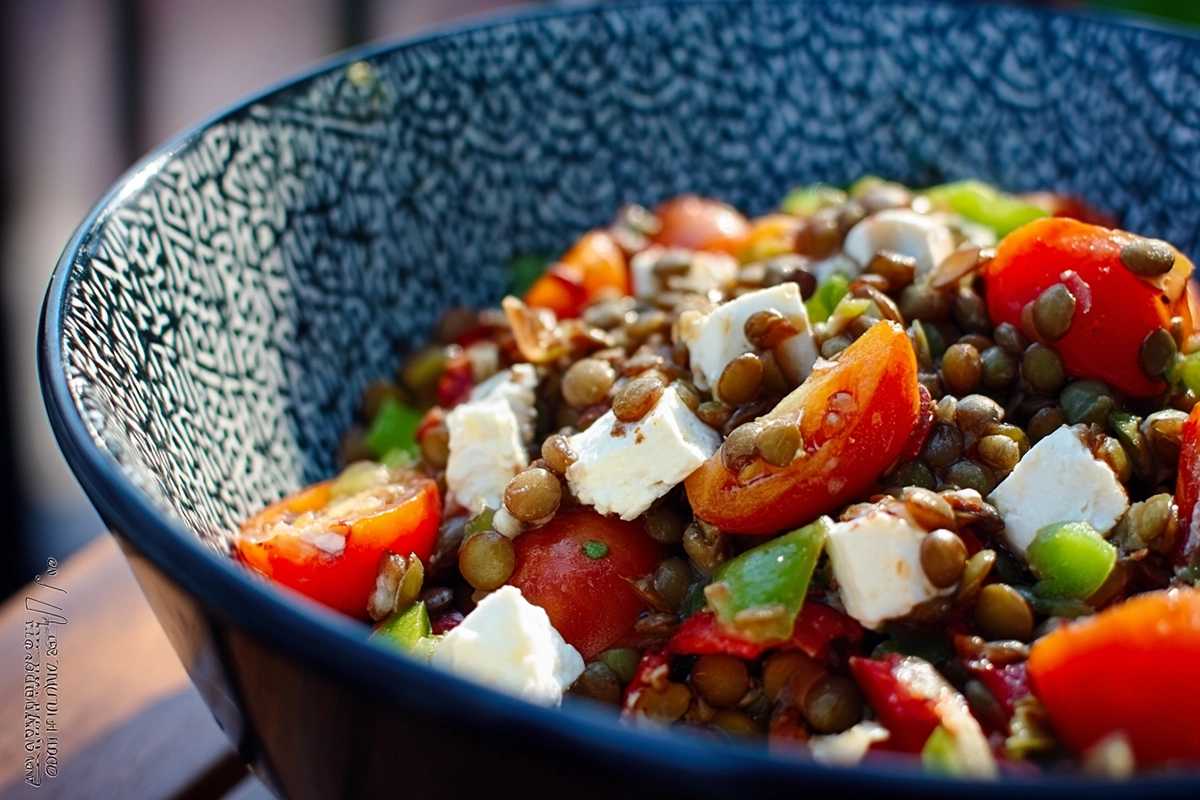 salade de lentilles verte