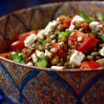 salade de lentilles vertes