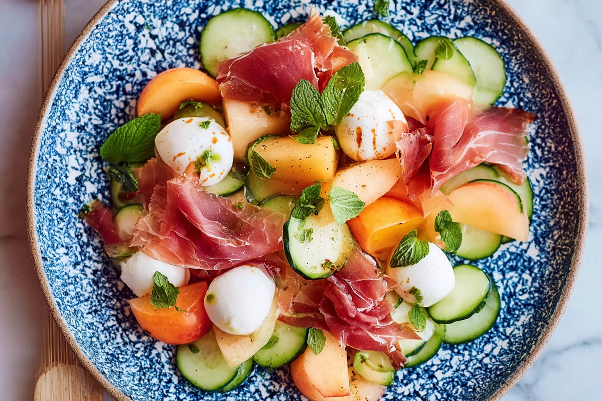 salade melon mozzarella