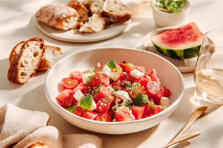 salade pastèque tomate féta