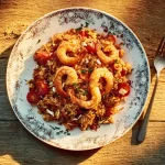 salade riz sauvage crevettes
