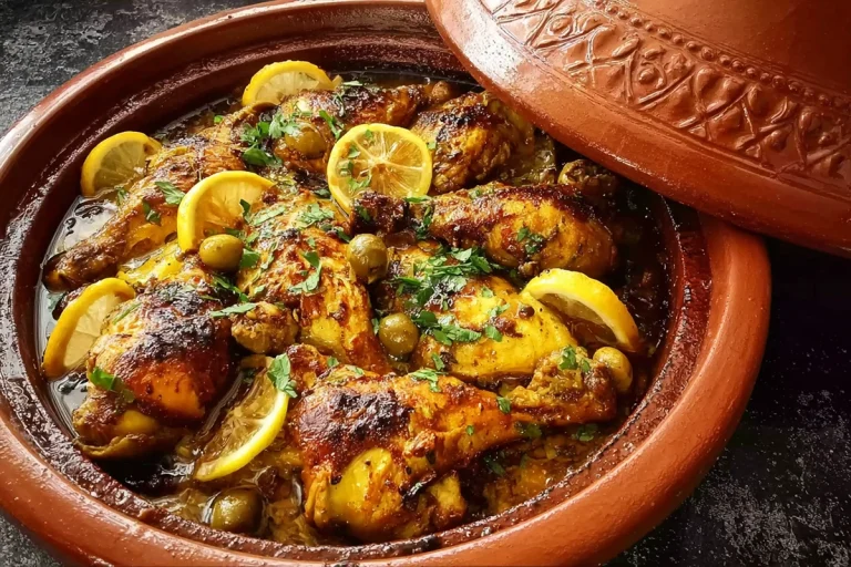 Tajine de poulet au citron