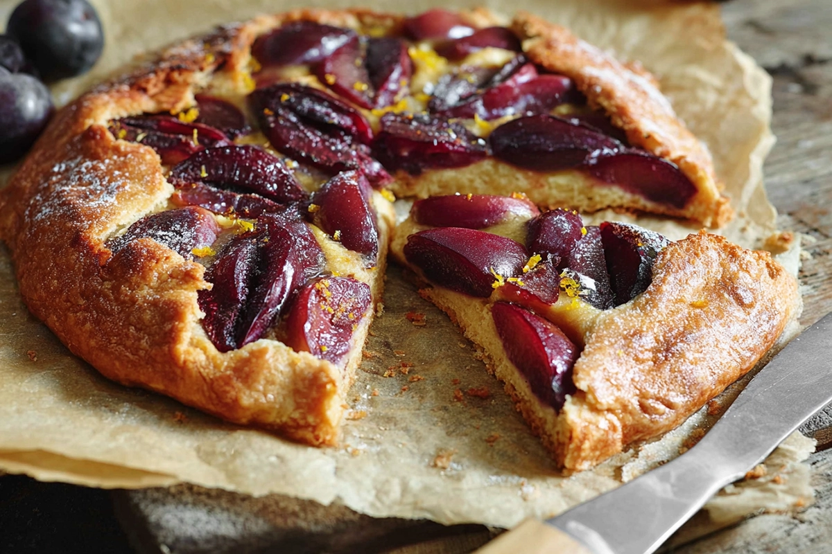 tarte briochée prunes