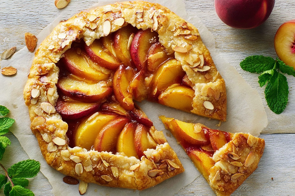 tarte rustique aux nectarine