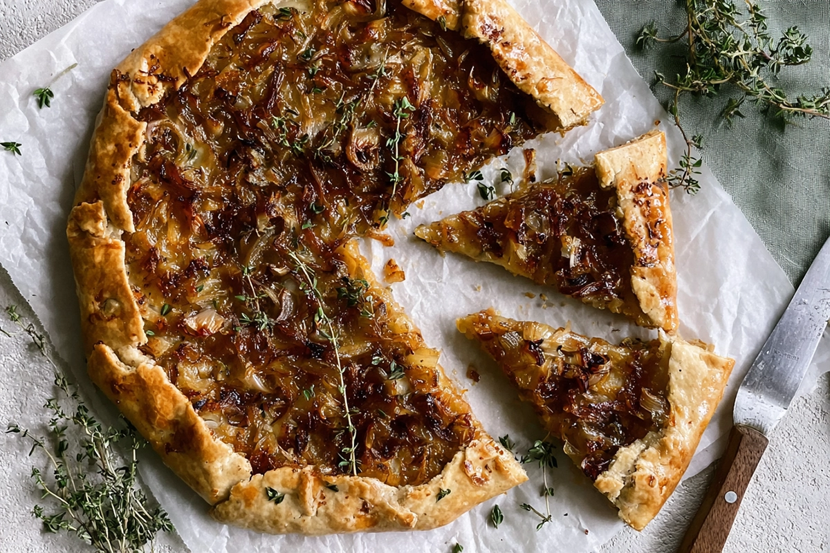 tarte rustique aux oignon