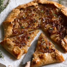 Tarte rustique aux oignons caramélisés et comté : un goûter savoureux à la française