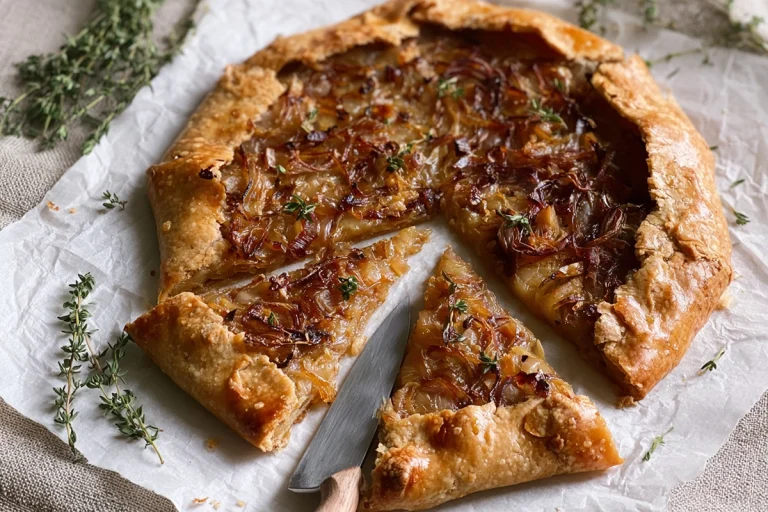 tarte rustique aux oignons
